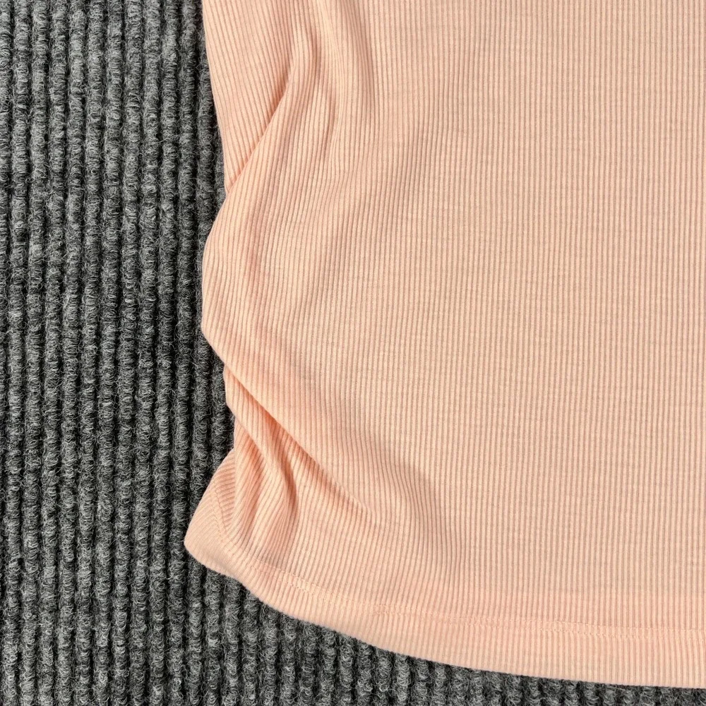 Nike Tank Top Dri Fit Womens Small Light‎ Pink Scrunch Side Sleeveless Active